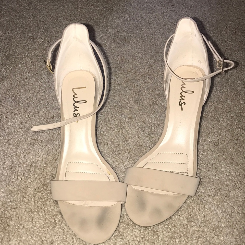 🌿Lulus Strappy Heel — short heel